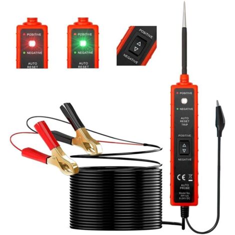 6–24-v-kurzschlussprüfer Mit Led-prüflampe, Kurzschlussortung Und Akustischem Alarm, Automatischem Stromkreistester, Polaritäts- Und Durchgangsprüfung – Crezuo
