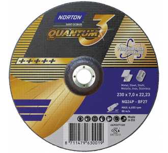 Norton Clipper Schruppscheibe Quantum Gekröpft 230x7,0
