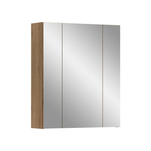 Ice Spiegelschrank Bad Eiche Dekor.