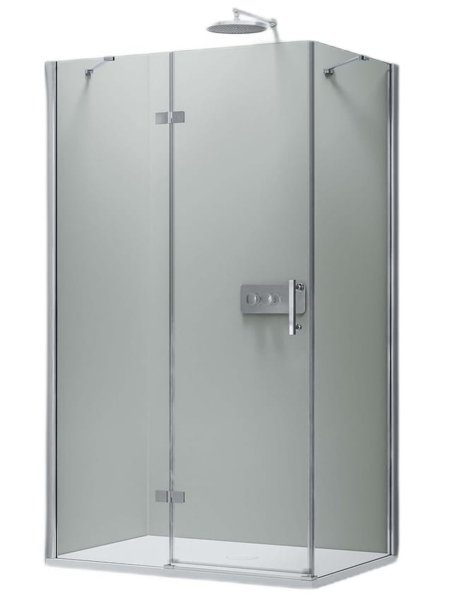 Duschkabine Bernstein Dx403 Eckdusche 8mm Nano Echtglas Tür Links 90x90cm