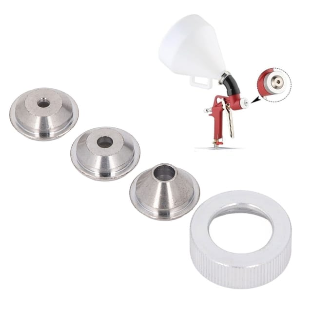 Struktursprühdüse Und Kragenbaugruppe – 3 Aluminiumdüsen (3/16", 1/4", 5/16"), Kompatibel Mit Texture Pro 200 Und Spray Pro