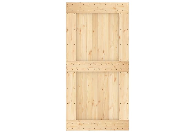 Tür Narvik Natur 100 X 210 Cm Massivkiefer Vidaxl