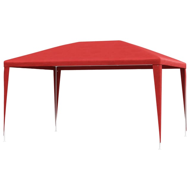 Partyzelt Rot 400 X 300 X 255 Cm Pe Und Stahl Vidaxl