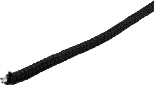 Geflochtenes Polypropylen-seil 6 Mm, 20 M, Schwarz