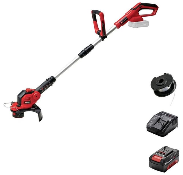 Einhell Ge-ct 18/28 Li Set Akku Akku-rasentrimmer Inkl. Akku, Einstellbarer Holm, Inkl. Ladegerät,