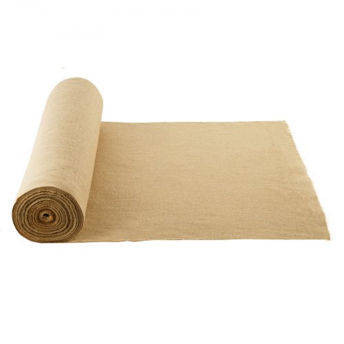 Jute Stoff, Sackleinen-stoffrolle, 50x50 Hochdichte Breite Natürliche Sackleinen-stoffrollen, 914mmx45,7m, Für Dekoration, Handwerk, Hochzeit, Gartenarbeit, Pflanzen- & Baumwinterabdeckung