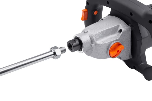 Meister Rührwerk 1400 W, Mrw1400-2b - M14 Aufnahme - 2-gang-getriebe - Softstart - Elektronische Drehzahlregulierung - Bis 120 L Mischgut / Handmischer Für Farbe, Putz & Estrich / Mörtelrührer / 54519