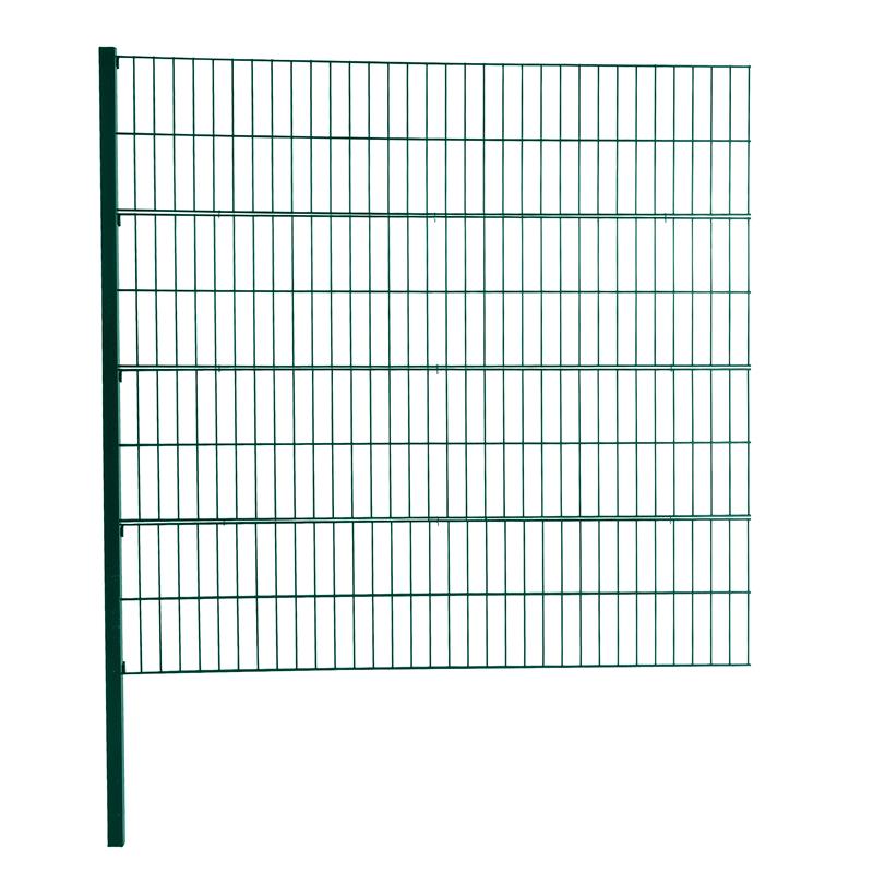 Estexo - Doppelstabmattenzaun Erweiterung Gitterzaun 160cm Ral6005 Drahtgitter Gartenzaun