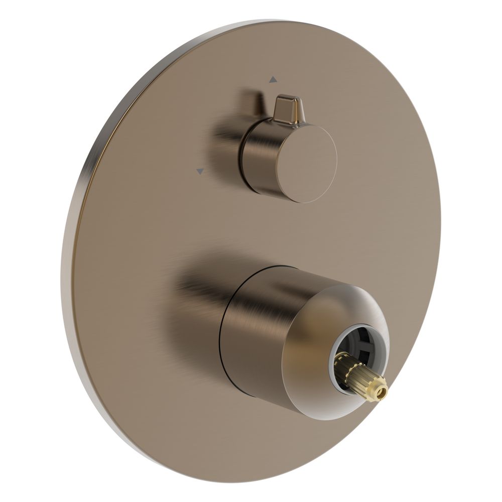 Hansa Fertigmontageset Für Zwei Abgänge, Rosette Rund, Bronze Gebürstet, 8260902081