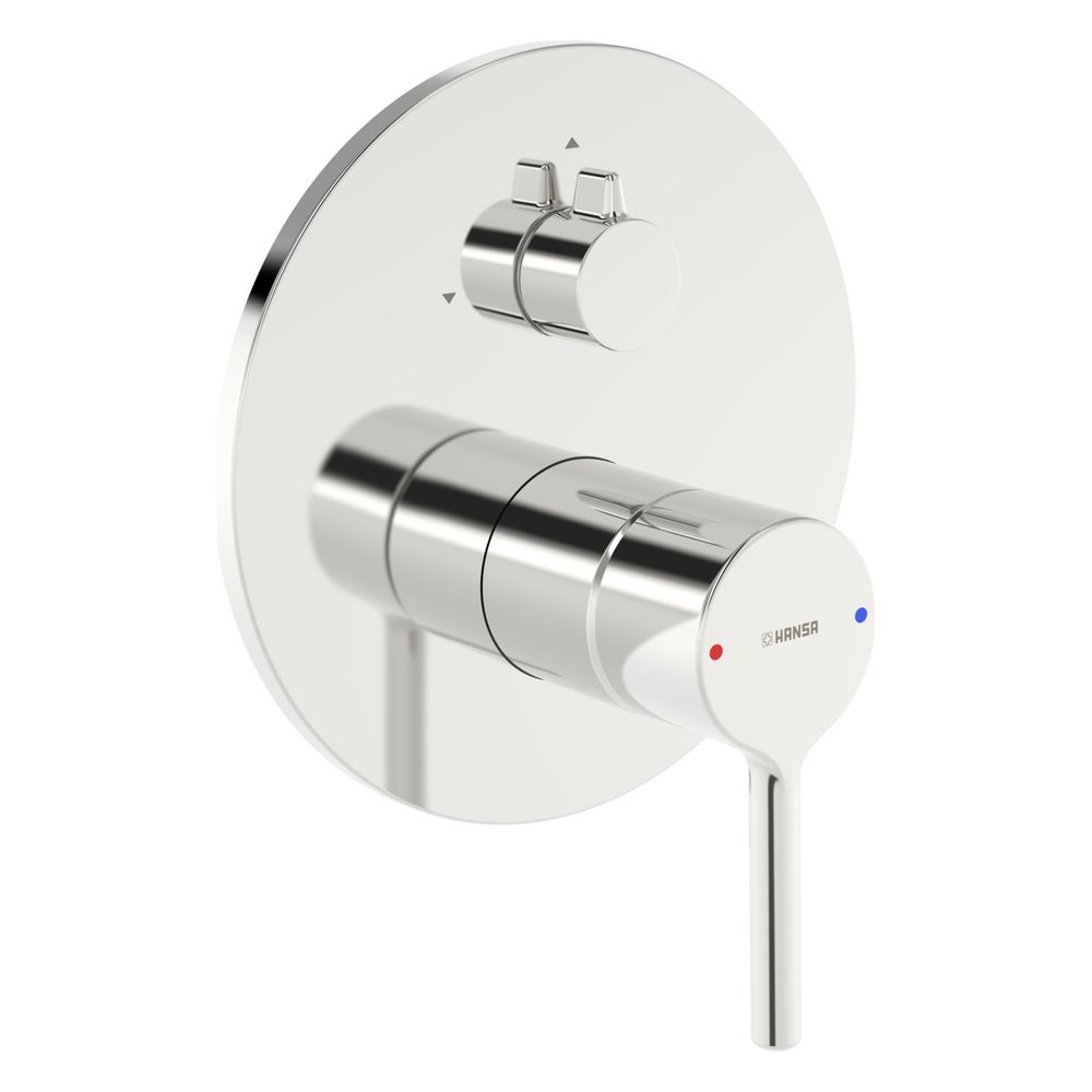 Hansa Vantis Einhebel-wannen- Und Brausearmatur, Unterputz, Fertigmontageset, Rosette Rund, Chrom, 82609027