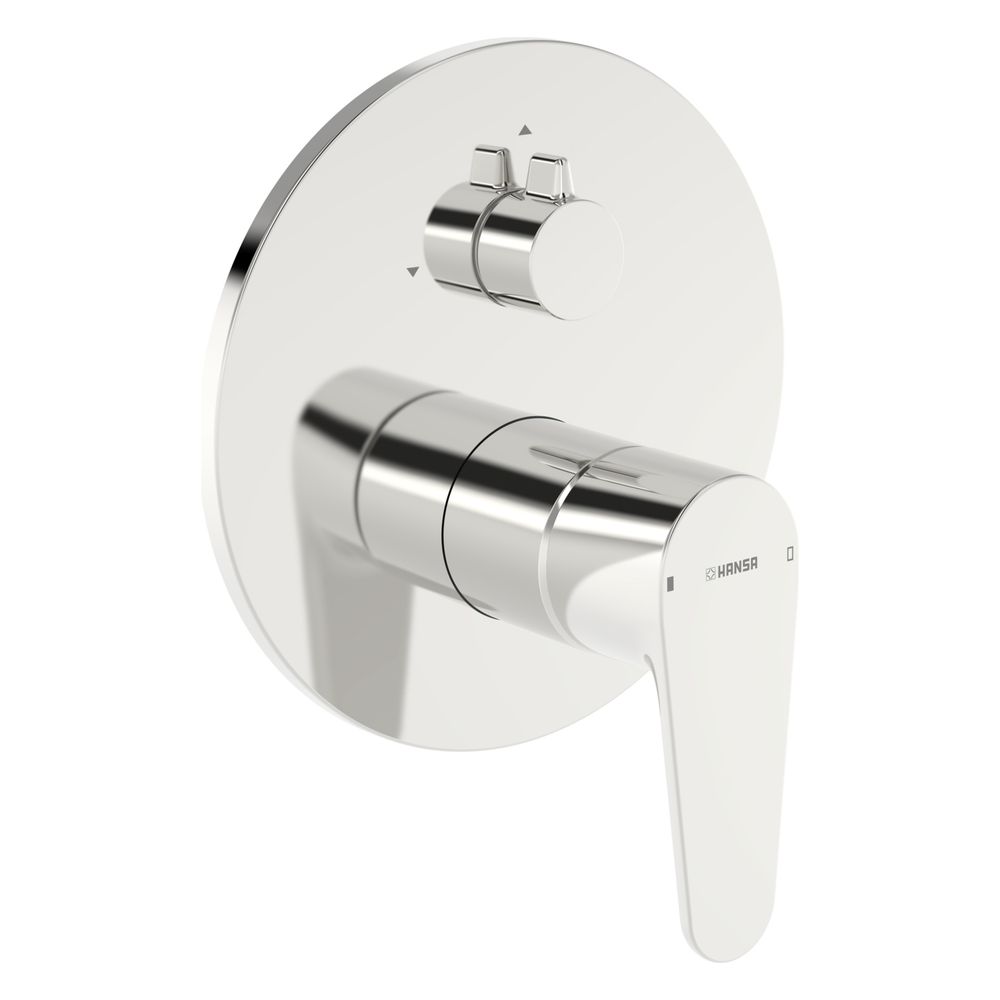 Hansa Vantis Einhebel-wannen- Und Brausearmatur, Unterputz, Fertigmontageset, Rosette Rund, Chrom, 82609023