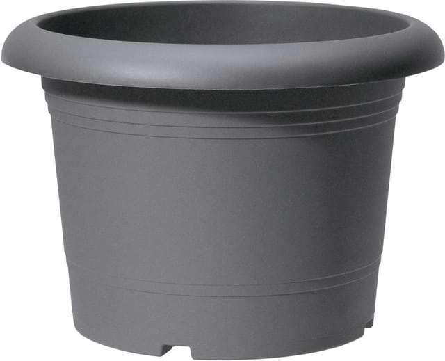 Scheurich Pflanzgefäß Oliver Ø 20 X 22 Cm Metallic Grau Blumentöpfe & Übertöpfe