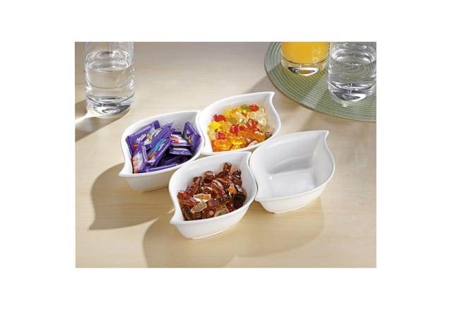 Esmeyer - Servierschale ® Jolie 16 X 10 X 4 Cm (b X H X L) Porzellan Weiß 4 St./pack.