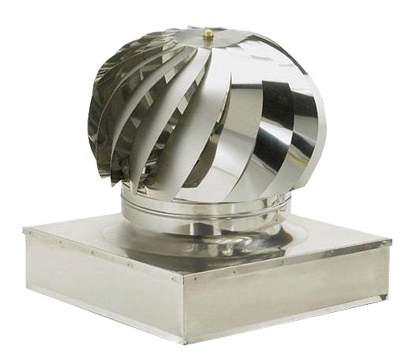 Brixo - Fumaiolo Comignolo Dreh- Und Rechteck -edelstahl Mit Niedriger Basis - Base Quadrata 47x47 Cm