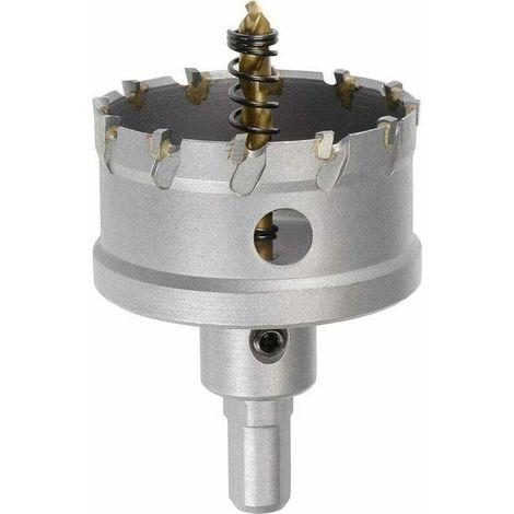 60 Mm Hartmetall-kernbohrer, Lochsägen Für Edelstahlblech, Mit Rutschfestem Dreikantschaft, Mit Titanbeschichteter Zentrierbohrung