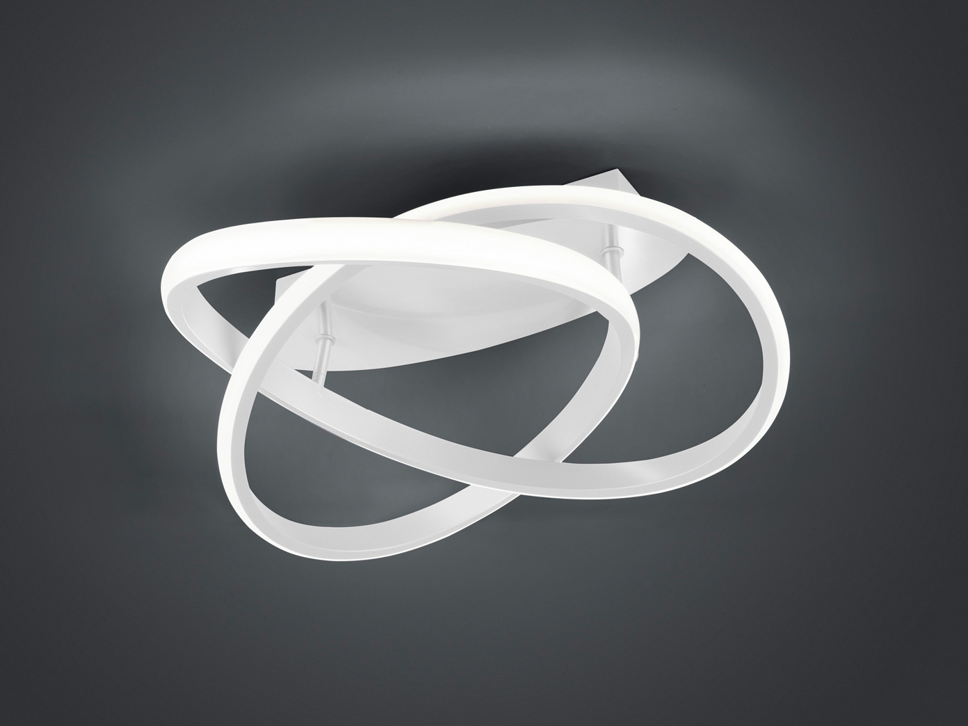 Reality Leuchten - Dimmbare Led Deckenleuchte Course Weiß, Neutralweiß 4000 Kelvin, Ø 45cm