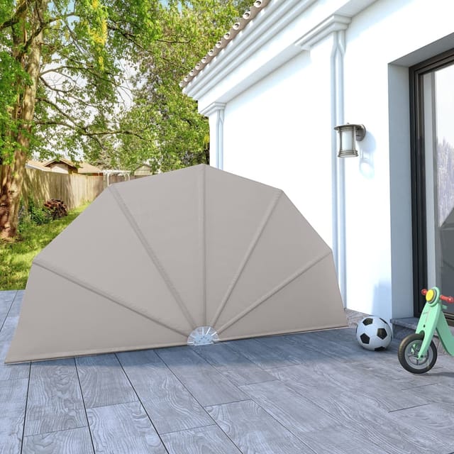 Faltbarer Terrassen-seitenfächer Creme 160 Cm Vidaxl