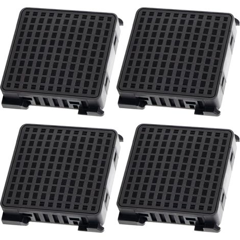 4er-pack Aktivkohlefilter Für Liebherr Fresh Air Kühlschrank, Ersetzt 7440021-00 [9096989, 988246001, 988246000, 9882429] - Schwarz
