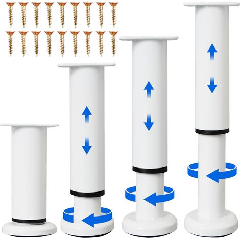 Verstellbare Füße, Ersatzfüße Verstellbar Für Kommoden, Sofas, Betten, Stühle, Möbelfüße, 4 Stück