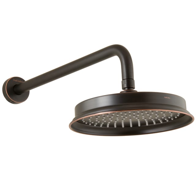 Paulgurkes - Kopfbrause Regendusche Nostalgie Retro Schwarz Mit Wandarm Antik