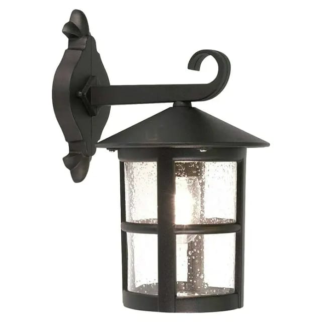 Elstead - Außen Wandlaterne Hereford Aus Alu Im Landhausstil, Schwarz Höhe 34,5cm
