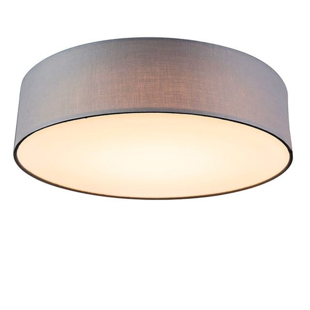 Deckenleuchte Grau 40 Cm Inkl. Led - Drum Led