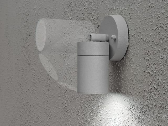Konstsmide - Außenwandleuchte Modena Downlight Schwenkbar, Höhe 15cm, Grau