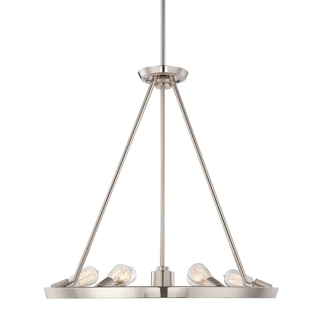 Elstead Theater Row - 6 Light Pendel Kronleuchter Light Imperial Silver, E27