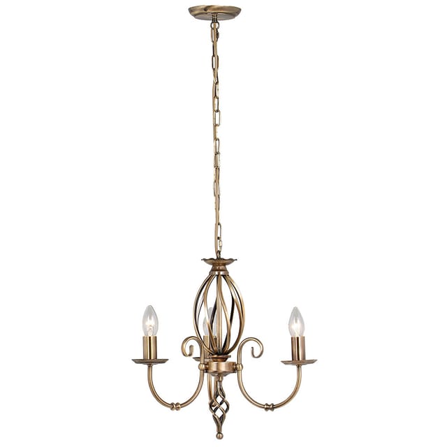 Kronleuchter Hängelampe Deckenleuchte Stahl Messing D 36 Cm Esszimmerlampe