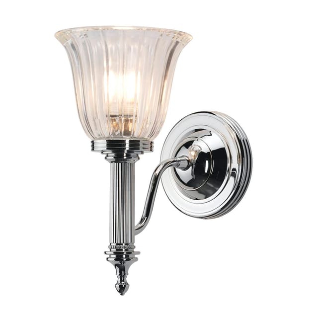Elstead - Carroll - 1 Licht Badezimmer Wandleuchte Chrom Poliert Ip44, G9