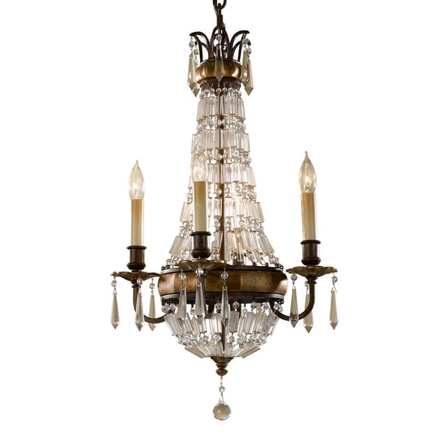 Elstead - Bellini - Kronleuchter 4 Light British Bronze Finish, E14
