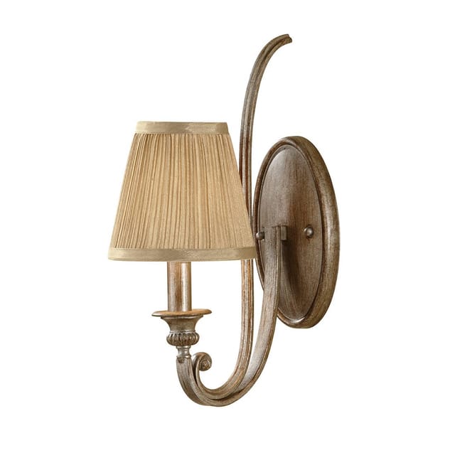 Wandlampe Leuchte Stahl Silber H 39,1 Cm Flurleuchte 1 Flammig