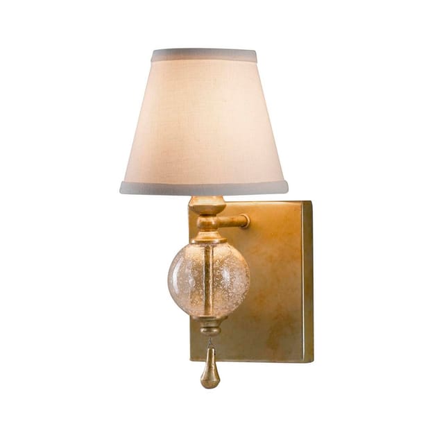 Argento - 1 Licht Wandleuchte Für Innenkerzen Oxidiertes Silberblatt, E14 - Elstead