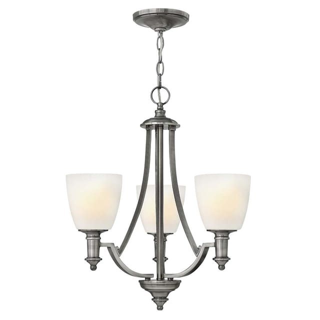 Elstead - Truman - Multi Arm Chandelier 3 Light Antik Nickel Finish, E27