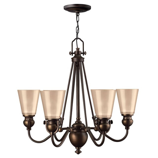 Elstead - Mayflower - 6 Leichter Mehrarmiger Kronleuchter Olde Bronze Finish, E27