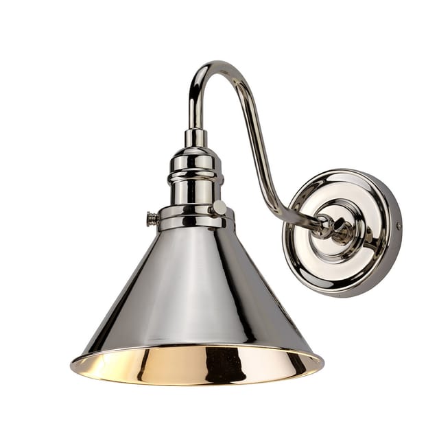 Provence - 1 Licht Innenwandleuchte Aus Poliertem Nickel, E27 - Elstead