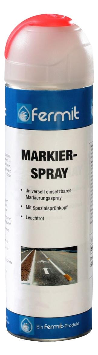 Markierspray 500ml Spray Leuchtrot 70282 - Fermit