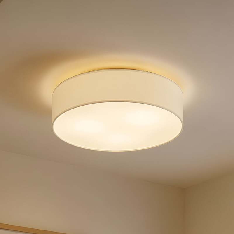 [gebraucht] B-ware Lindby Deckenleuchte Sebatin Led Lampe Leuchte Deckenlampe Dimmbar Creme Ø50cm