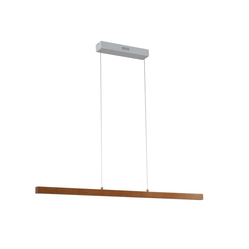 [gebraucht] B-ware Lucande Led-hängeleuchte Nihalo Holz 122 Cm Dimmbar Cct 2500 Lm Höhenverstellbar