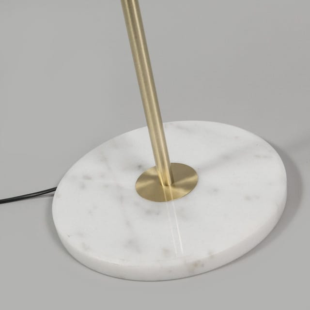 Messing Stehlampe Mit Grünem Schirm 50 Cm - Kaso