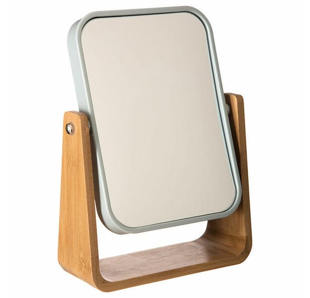 5five Simply Smart - Spiegel 16x22cm Bambus Naturéo Weiß - 5five