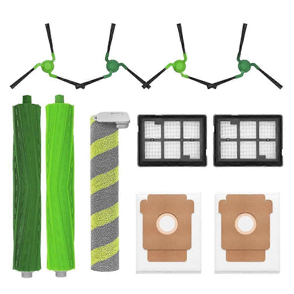 Packung Mit 10 Ersatzteilen Für Irobot Roomba Max 705 Combo / 706 Combo / 707 Combo Staubsauger: Bürste, Staubbeutel, Filter Und Reinigungswalze.