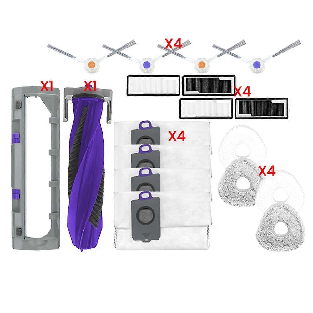 18-teiliges Set Inklusive Bürste, Filter, Staubbeutel Und Hauptbürstenabdeckung Für Den Staubsauger Narwal Xiaoyao 001. Ersatzteile
