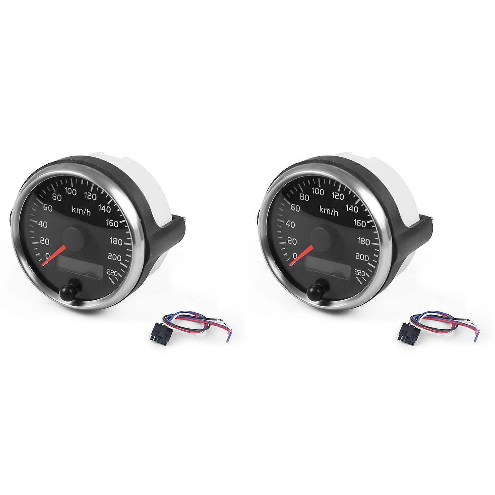 Universeller Tachometer Für Autos, 85 Mm, Mit Lcd-doppelfunktionsbildschirm Und 220 Km/h-anzeige.