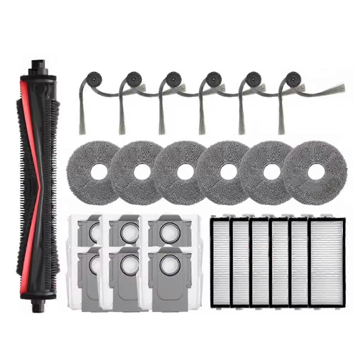 25-teiliges Set Für Saros Z70 / G30 Raumstaubsauger: Tricut-bürste, Seitenbürste, Staubbeutel Und Filter.