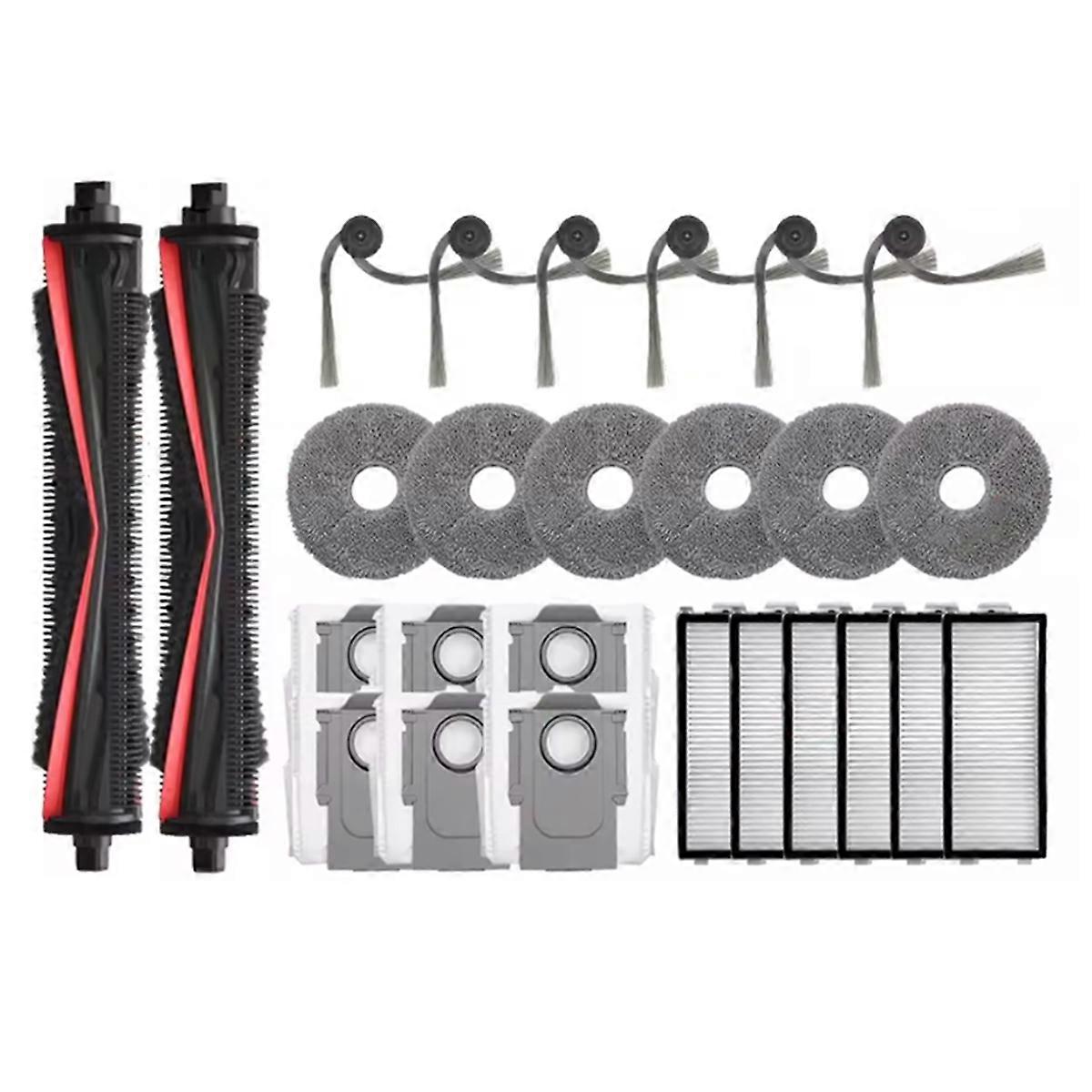 26-teiliges Set Für Saros Z70 / G30 Raumstaubsauger: Tricut-bürste, Seitenbürste, Staubbeutel Und Filter.