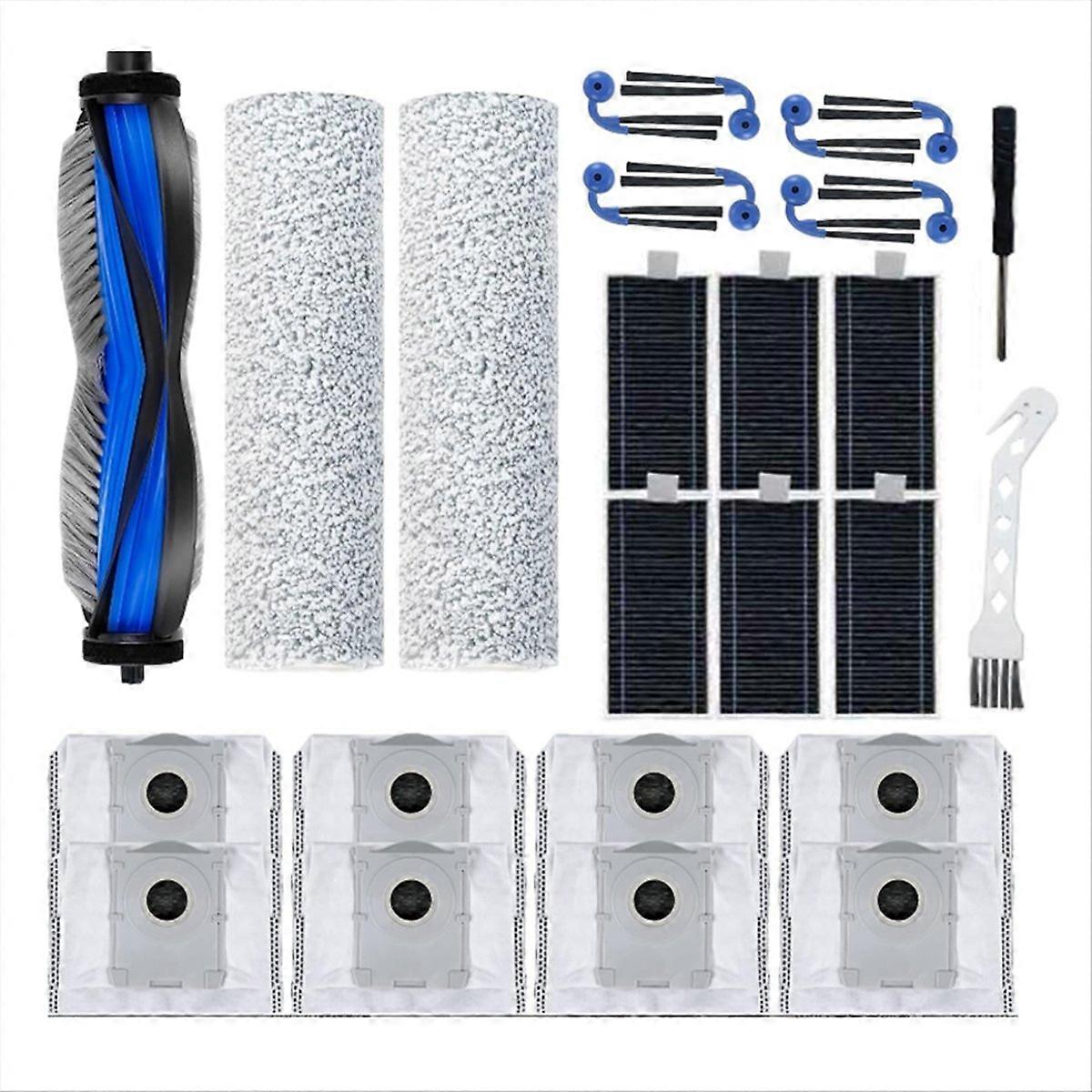 27-teiliges Set Inklusive Hauptseitenbürste, Reinigungswalze, Filter Und Staubbeutel Für Den Saugroboter X9 Pro Omni/x9 Pro.