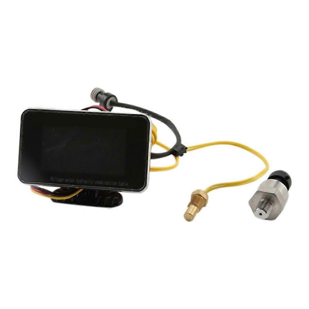 3-in-1-lcd-digitalanzeige Für Autos: Voltmeter, Öldruck, Wassertemperatur, 12–24 V Universal