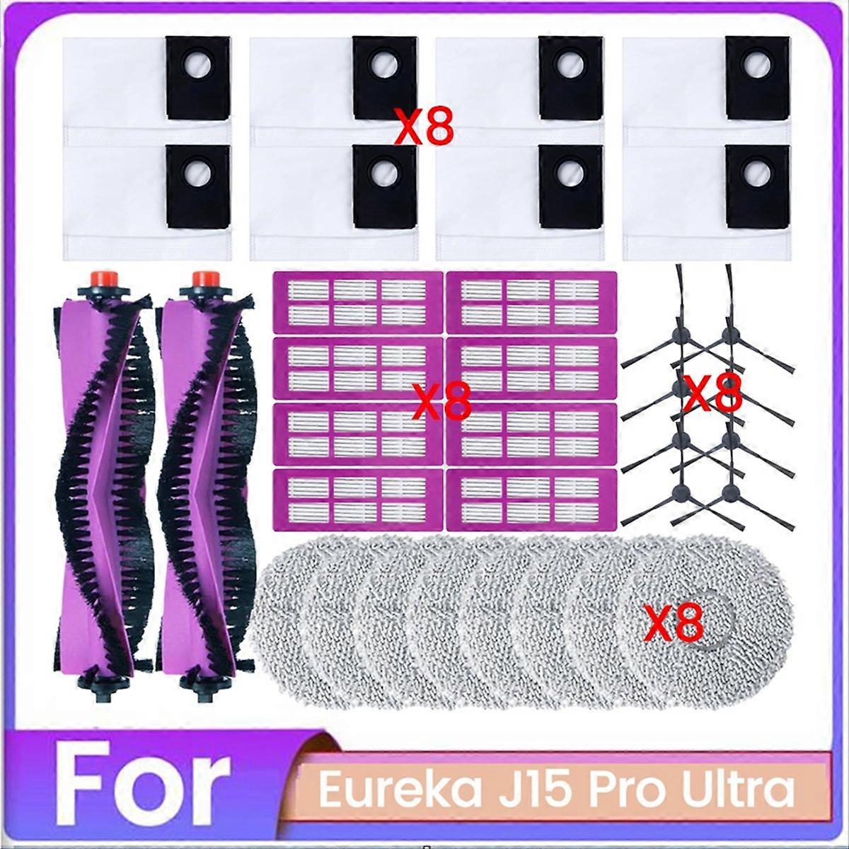 34-teiliges Set Für Den Eureka J15 Pro Ultra Staubsauger: Ersatzteile, Hauptbürste, Hepa-filter, Reinigungstuch Und Staubbeutel.