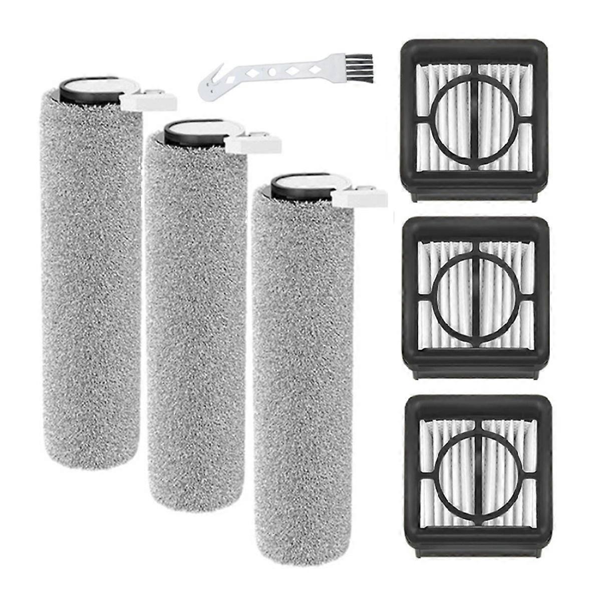 7-teiliges Set Für Nass- Und Trockensauger W20 / 2c / 4c / 2 Lite: Rotierende Bürste Und Ersatz-hepa-filter